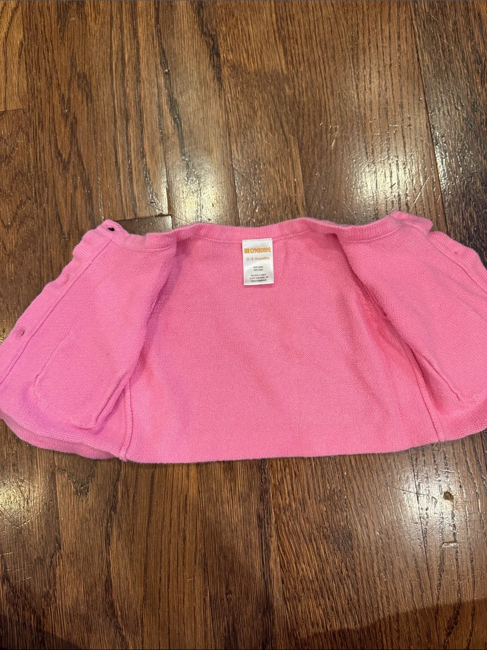 Baby Girl Size 3M Pink & Jean Dress Set with Pink Cardigan